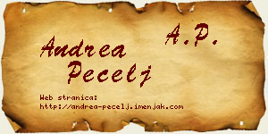 Andrea Pecelj vizit kartica
